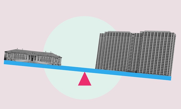 A visual representation contrasting two REITs: one burdened with high debt and another with low debt, showcasing their respective financial charts that highlight the stability and growth potential of one versus the financial strain of the other.