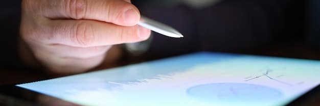 A close-up shot of an analyst reviewing a detailed financial report of a REIT, highlighting key performance indicators such as occupancy rates, revenue growth, and debt-to-equity ratios. Focus on the analyst's focused expression and the data-rich report.