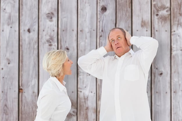 A split image showing two contrasting scenarios: On one side, a stressed retiree worrying about finances; on the other side, a relaxed retiree confidently managing their investments, highlighting the potential for REITs to provide financial peace of mind.