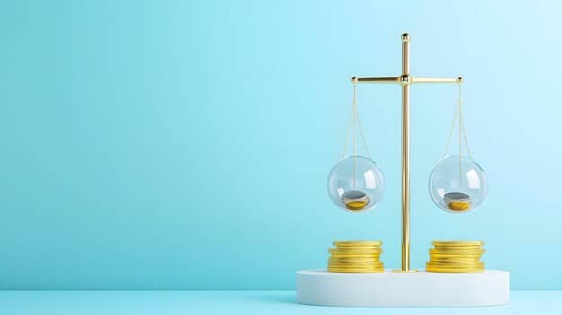 A balanced scale with 