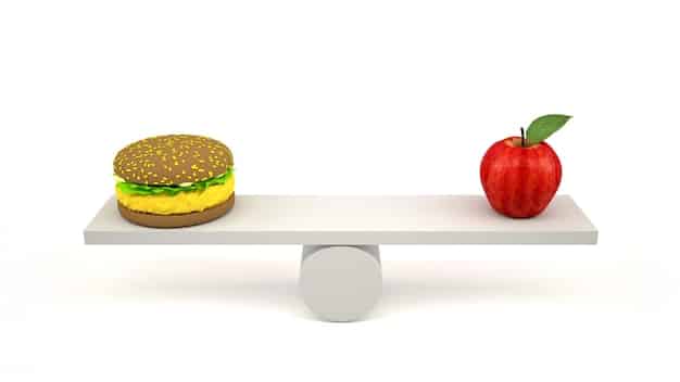 A visual representation of a balancing scale, with 