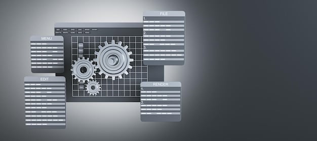 A graphical representation of automated workflows in a REIT operation, showing data flowing seamlessly between different departments and systems.