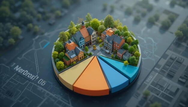 A pie chart displaying the diversification benefits of REITs in a retirement portfolio, showing allocations across various asset classes such as stocks, bonds, and real estate.